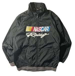 NASCAR Racing Official Licensed Merchandise Black Nylon Windbreaker Jacket XXL